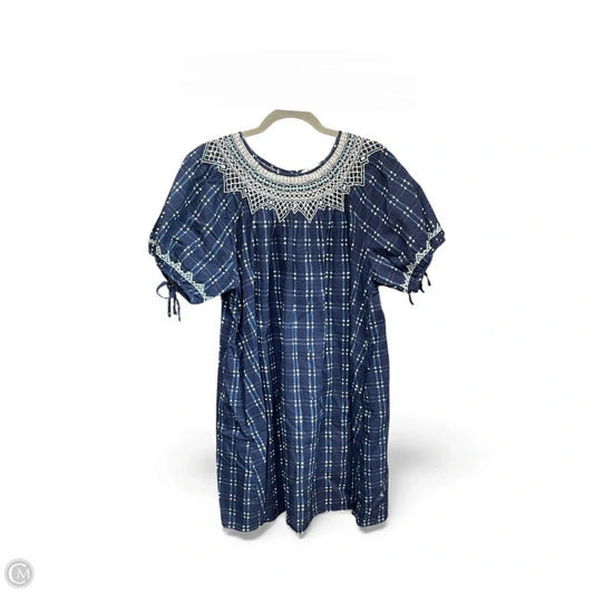 Dress Casual Short By Madewell In Blue & White, Size: L