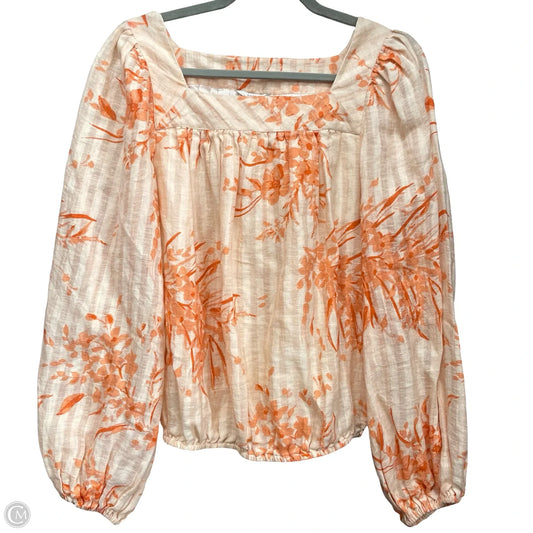 Top Long Sleeve By Joie In Orange, Size: S