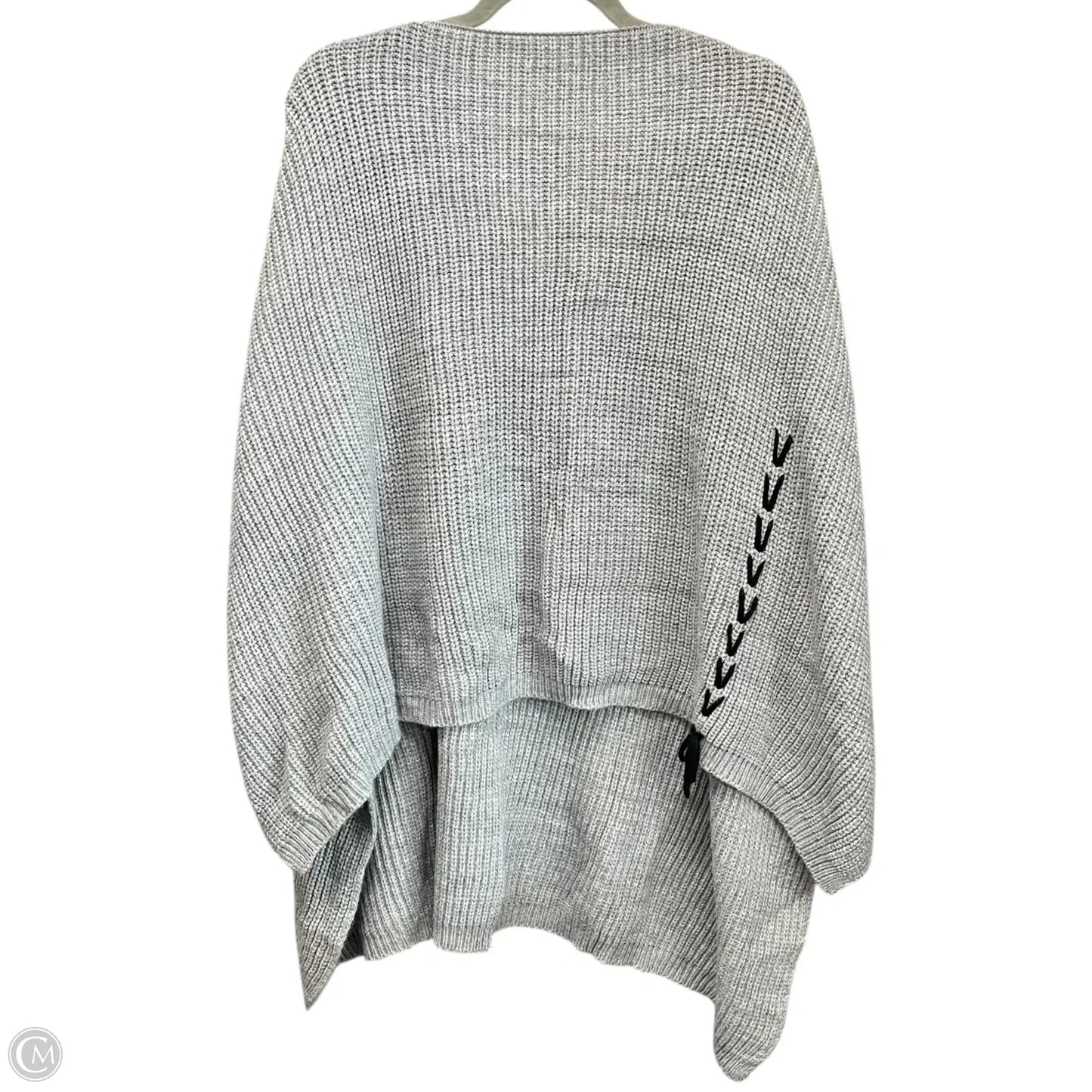 Poncho By Vince Camuto In Grey, Size: Osfm