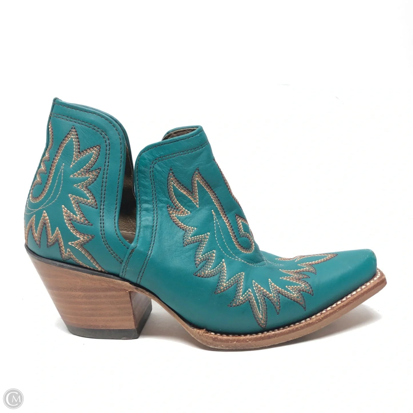 Boots Ankle Heels By Ariat In Green, Size: 6