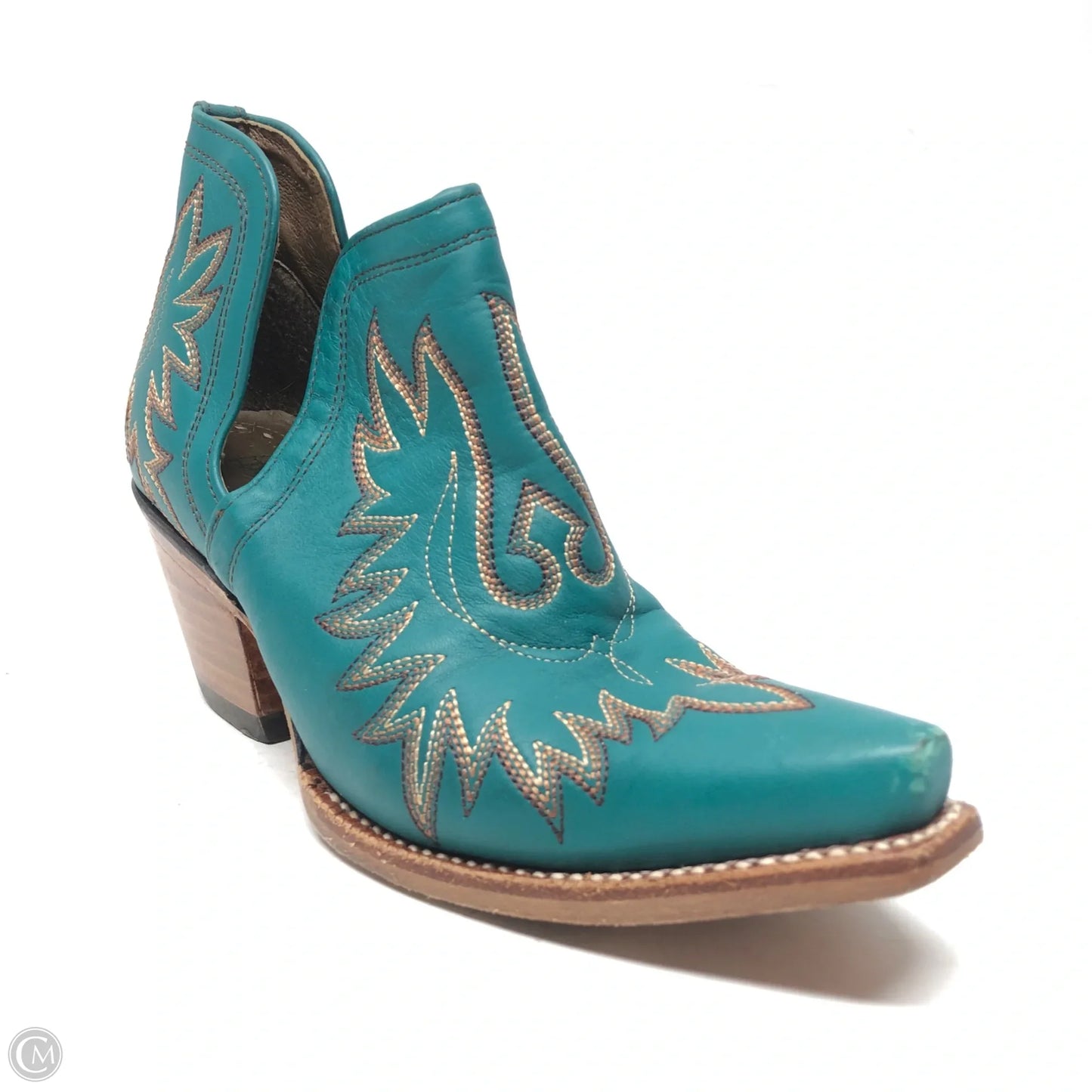 Boots Ankle Heels By Ariat In Green, Size: 6