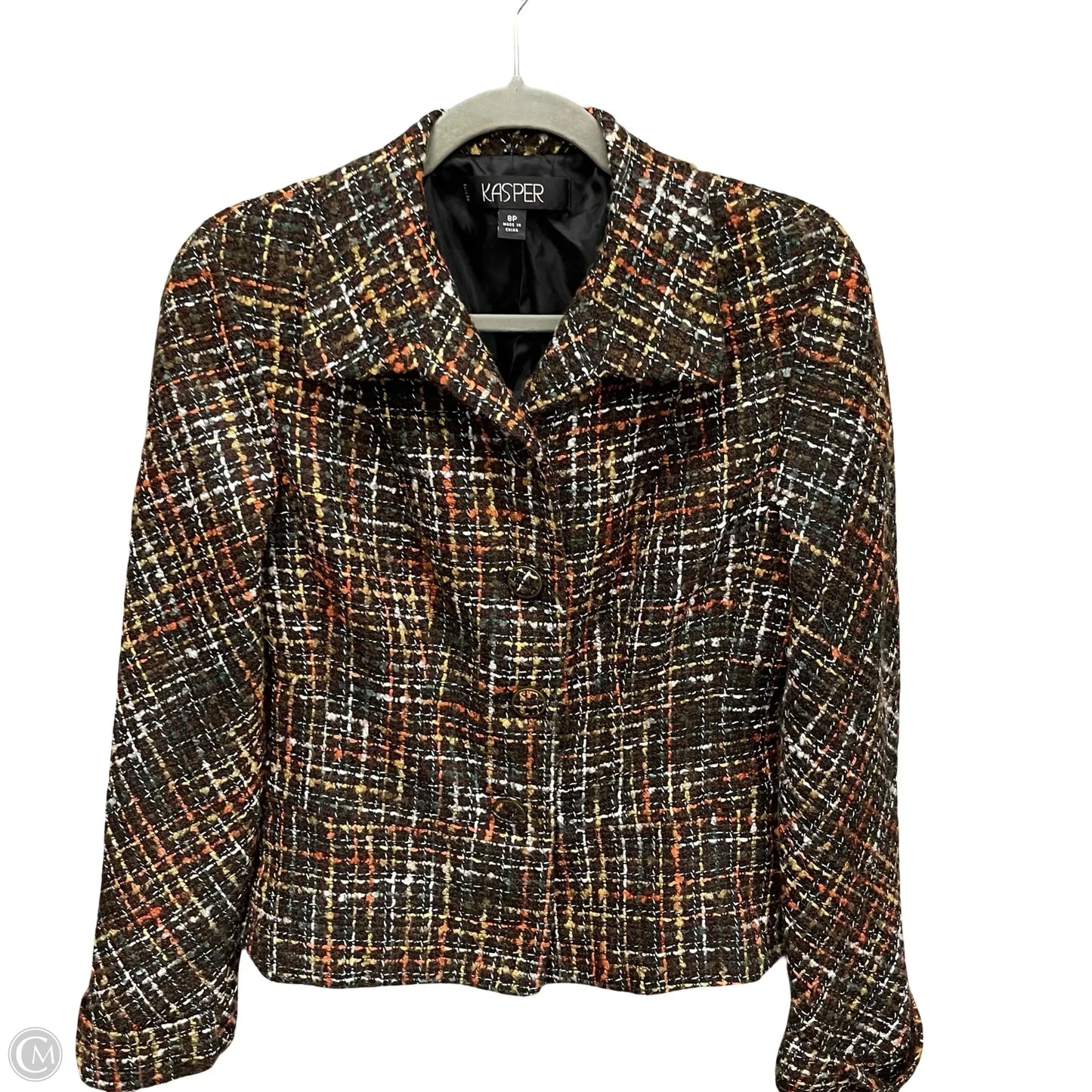 Blazer By Kasper In Brown, Size: 8p