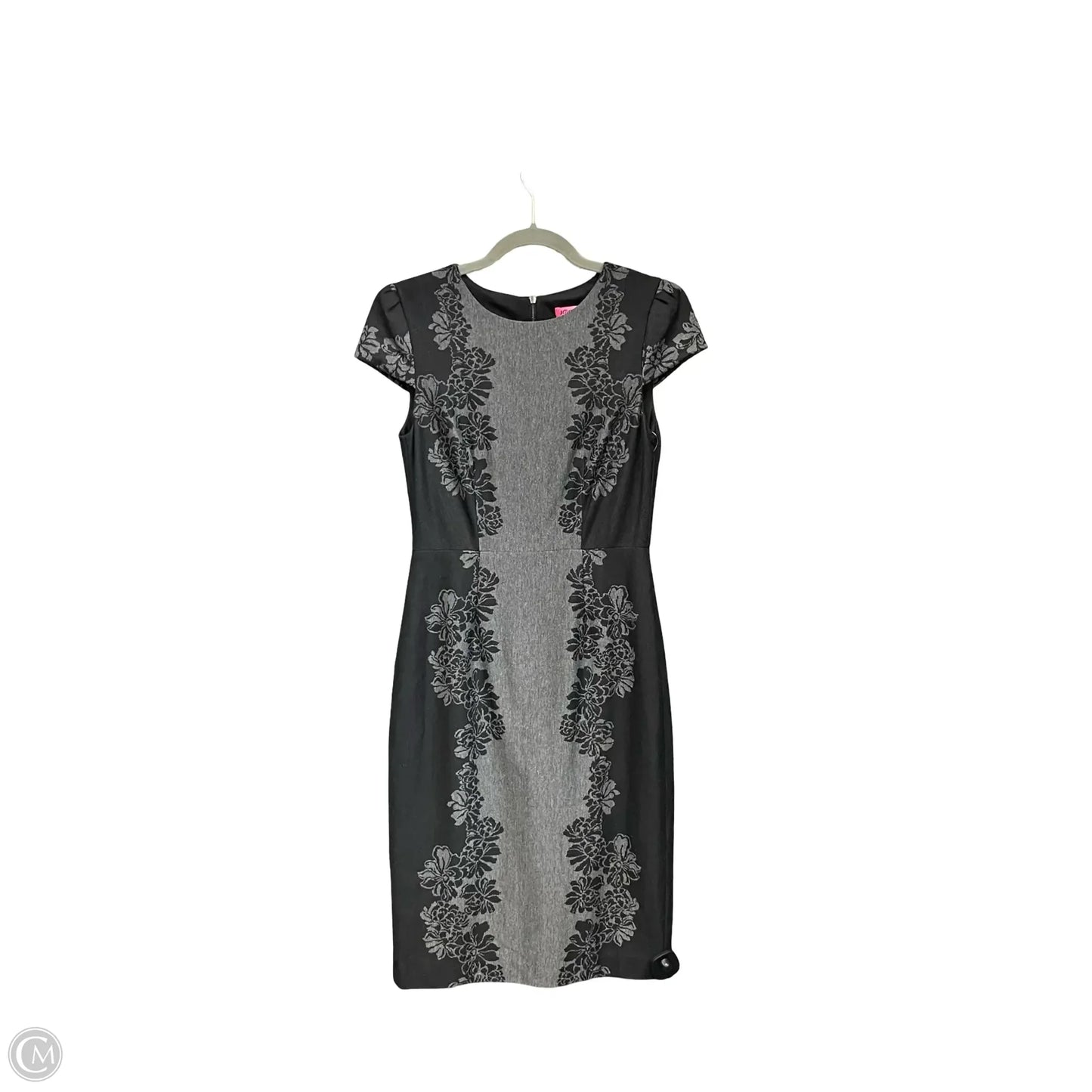 Dress Casual Short By Betsey Johnson In Black & Grey, Size: 2