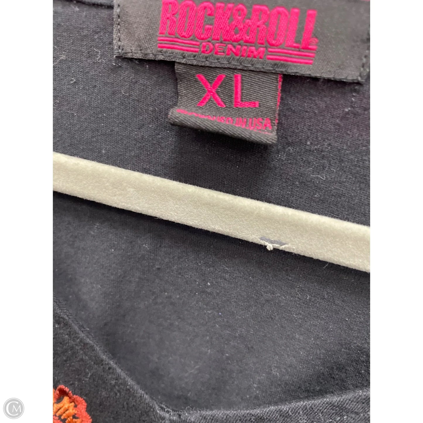 Top Long Sleeve By Rock & Roll In Black, Size: Xl