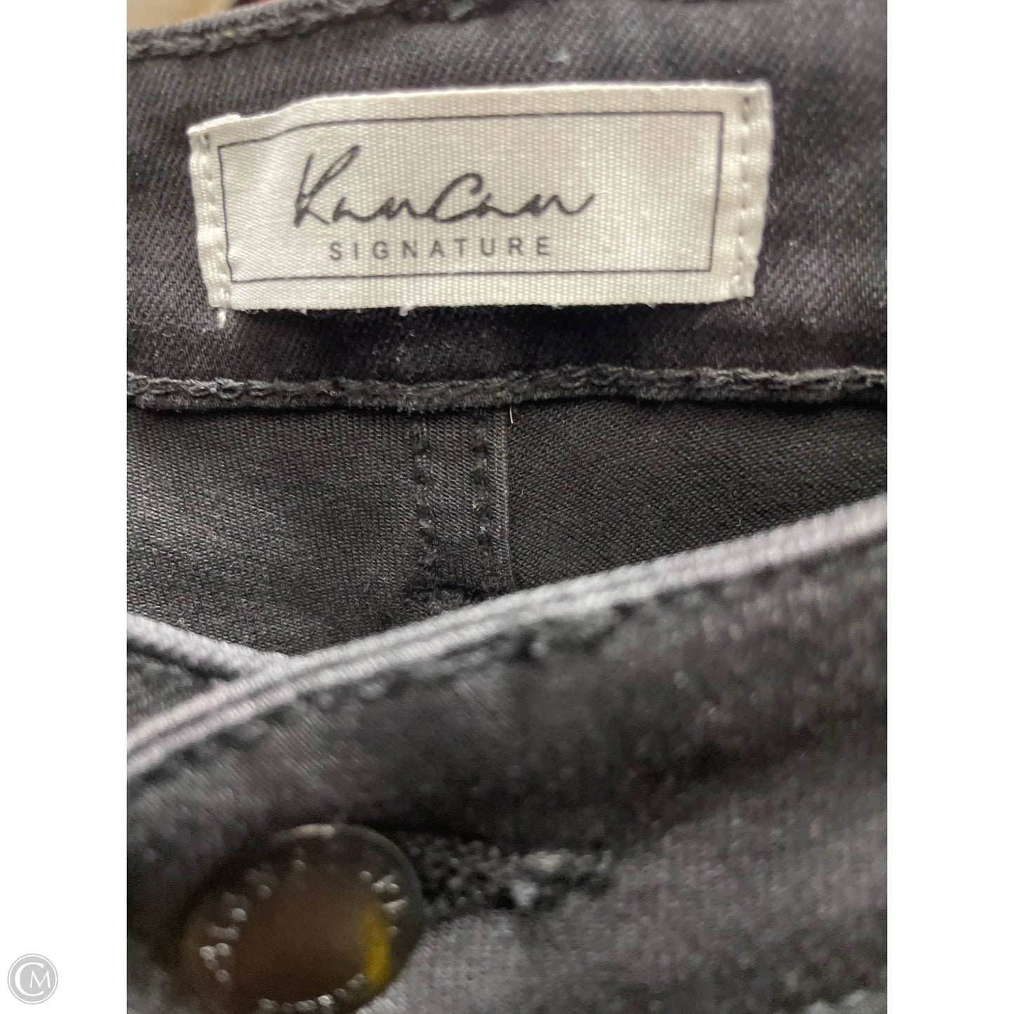Jeans Flared By Kancan In Black Denim, Size: 18