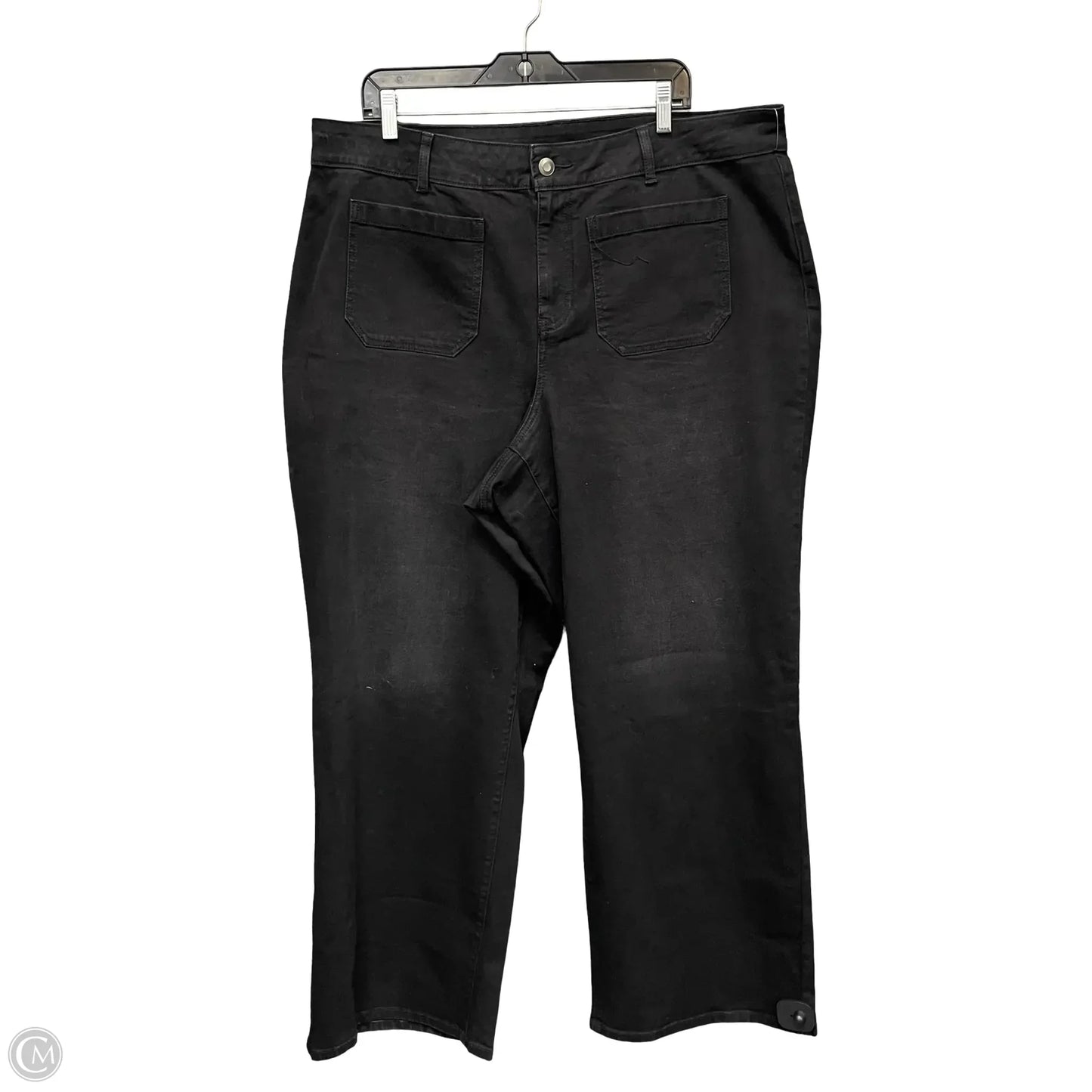 Jeans Straight By Nurture In Black Denim, Size: 20