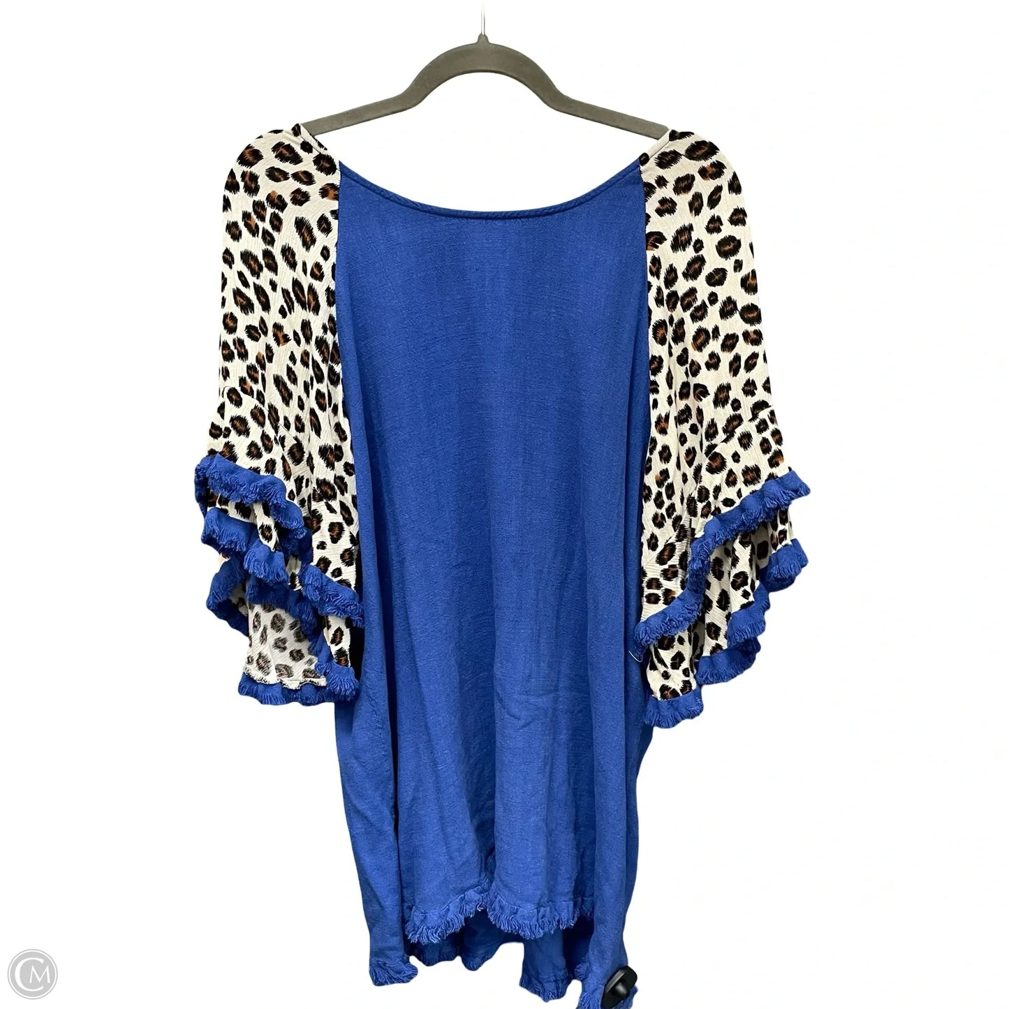 Top Short Sleeve By Umgee In Blue, Size: L
