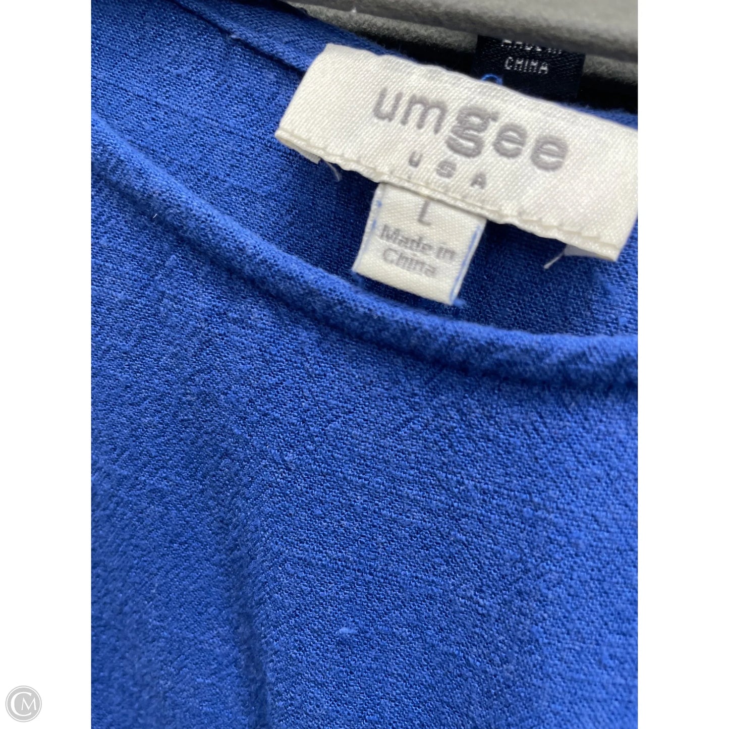 Top Short Sleeve By Umgee In Blue, Size: L