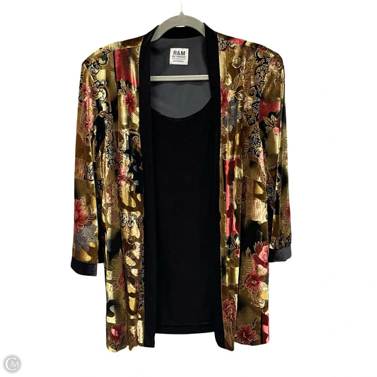 Jacket Other By R And M Richards In Black & Brown, Size: Xl