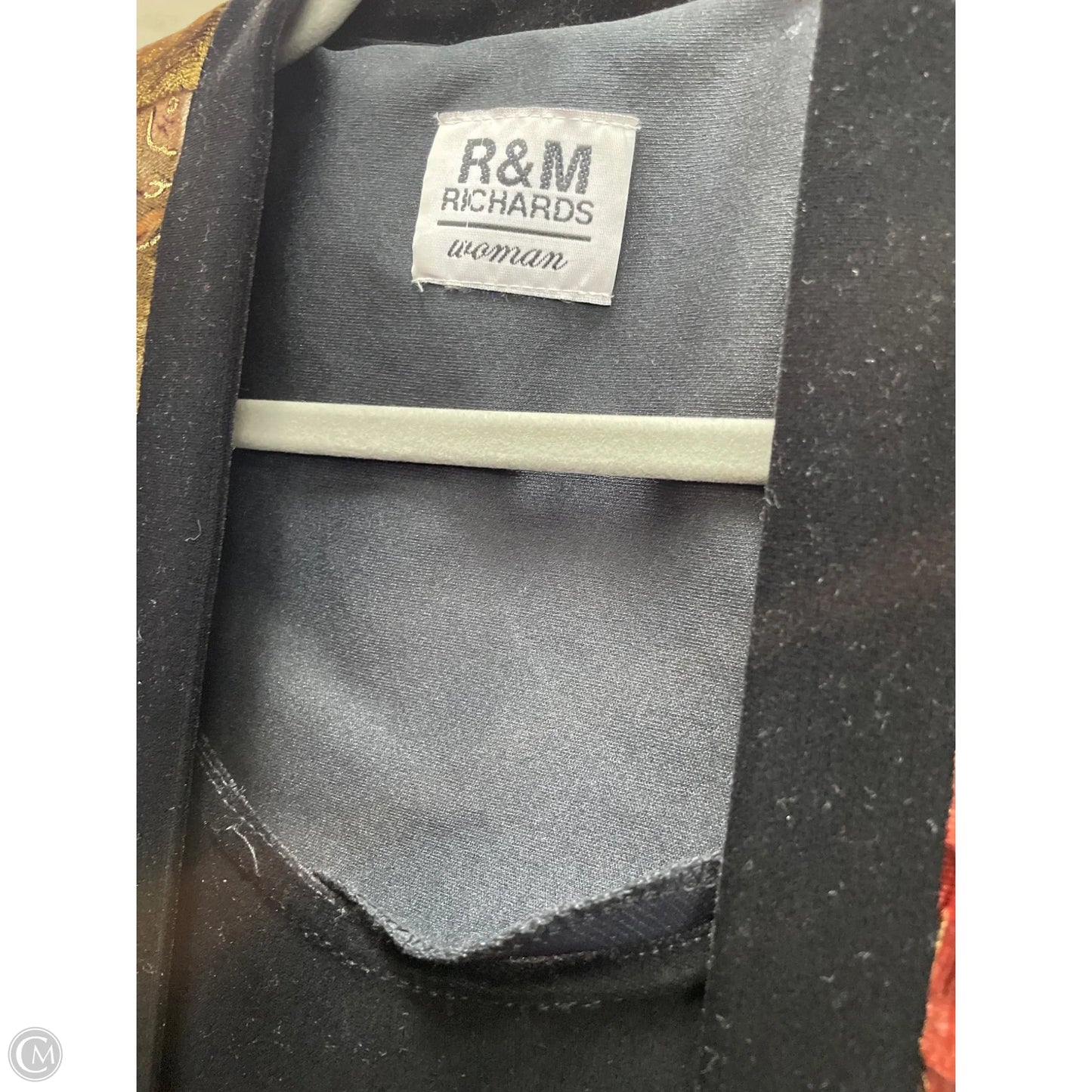 Jacket Other By R And M Richards In Black & Brown, Size: Xl