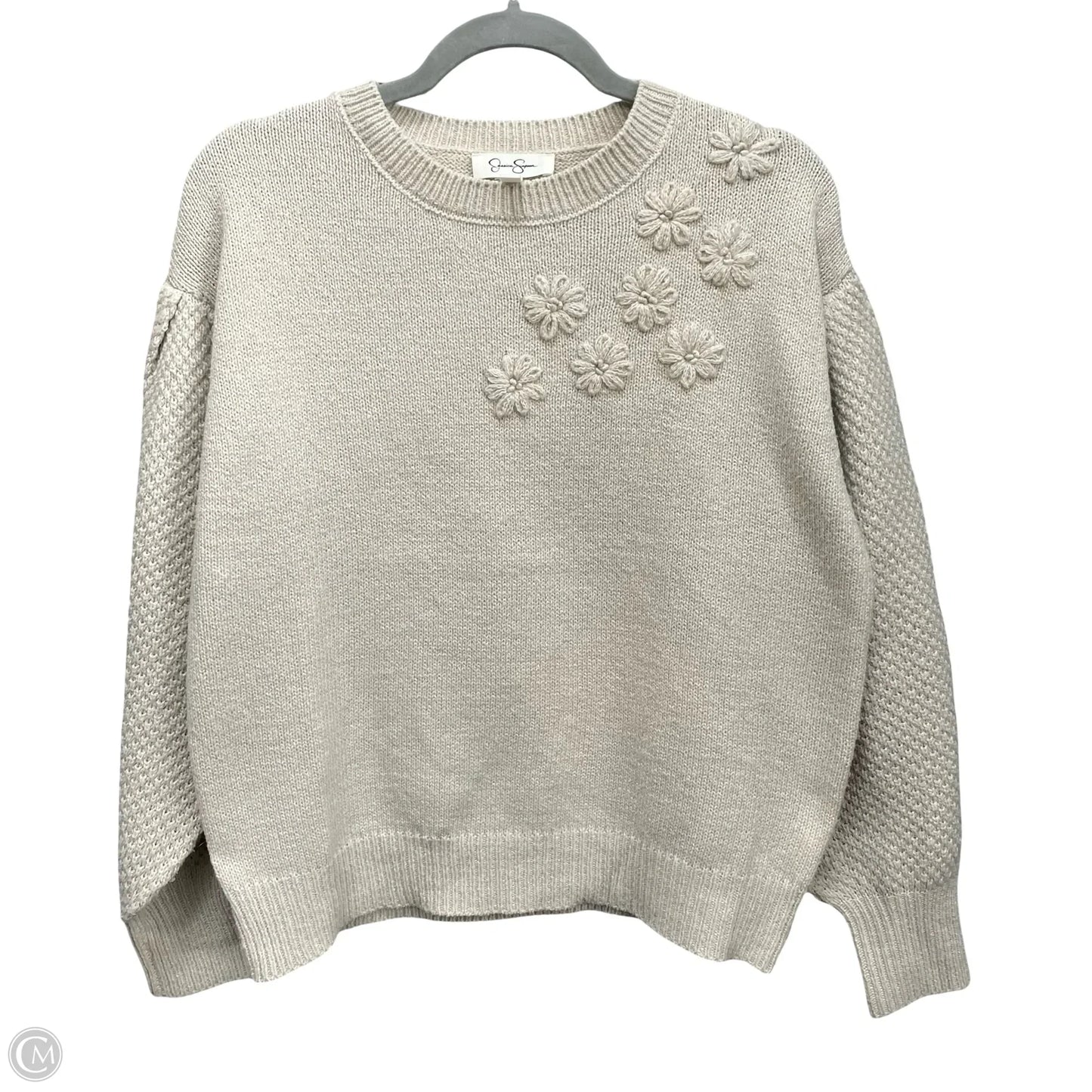 Sweater By Jessica Simpson In Beige, Size: M