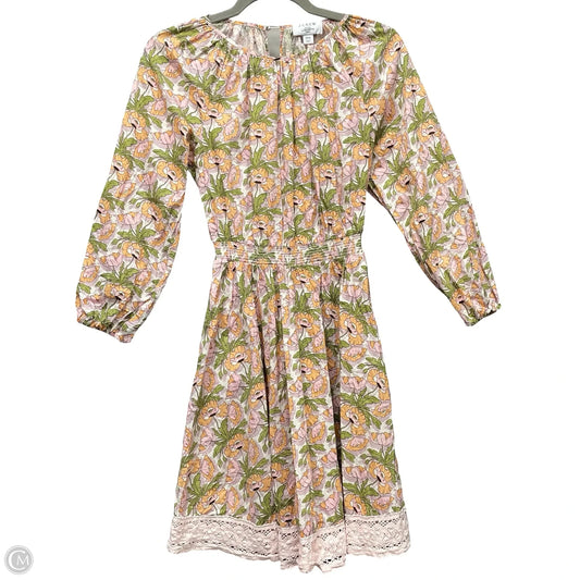 Dress Casual Short By J. Crew In Green & Purple, Size: Xxs