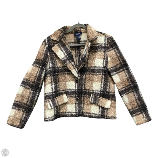 Jacket Faux Fur & Sherpa By New York And Co In Beige, Size: Lp