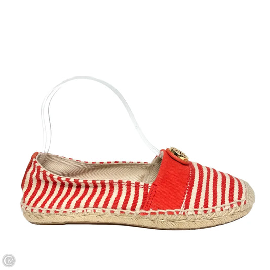 Shoes Designer By Tory Burch In Red & Tan, Size: 5