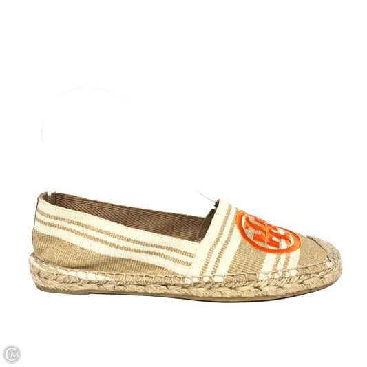Shoes Designer By Tory Burch In Orange & Tan, Size: 5