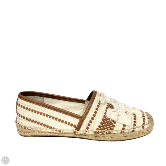 Shoes Designer By Tory Burch In Brown & Cream, Size: 5