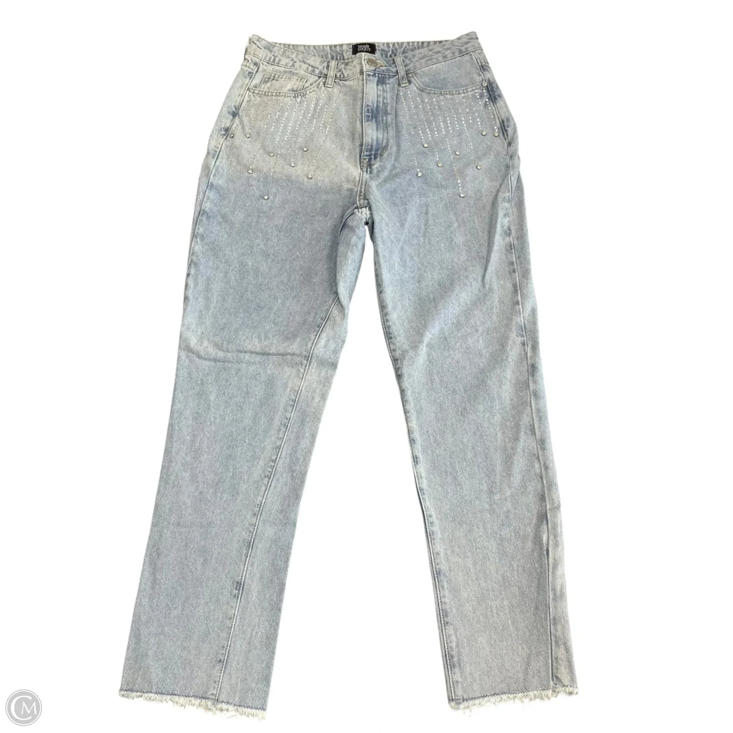 Jeans Straight By Clothes Mentor In Blue Denim, Size: 8