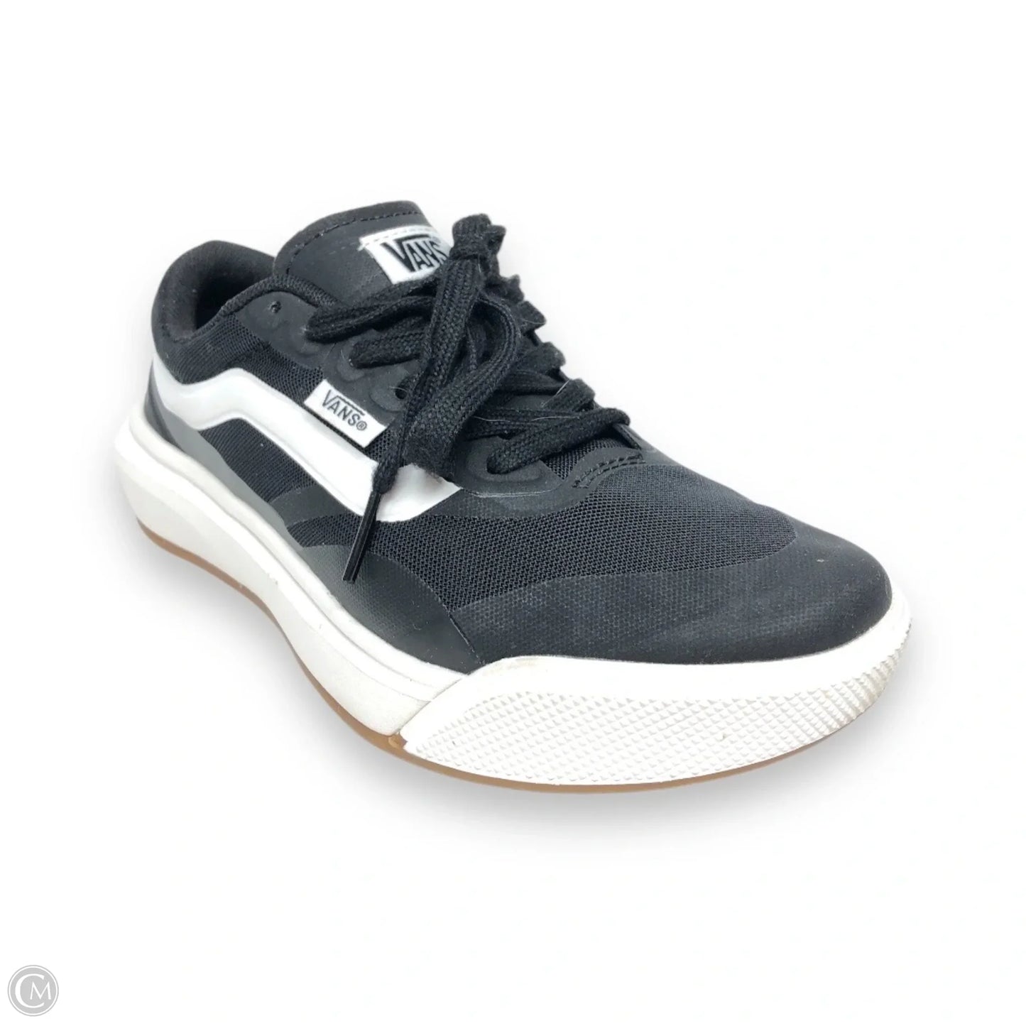 Shoes Sneakers By Vans In Black & White, Size: 6