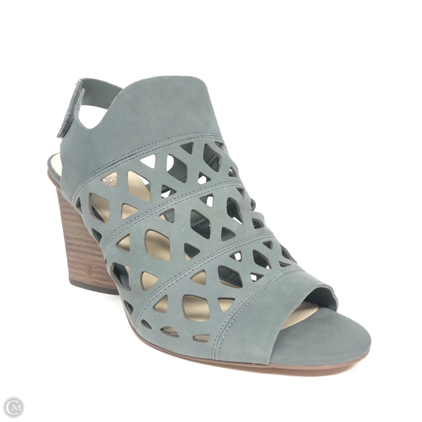 Sandals Heels Block By Vince Camuto In Grey, Size: 11