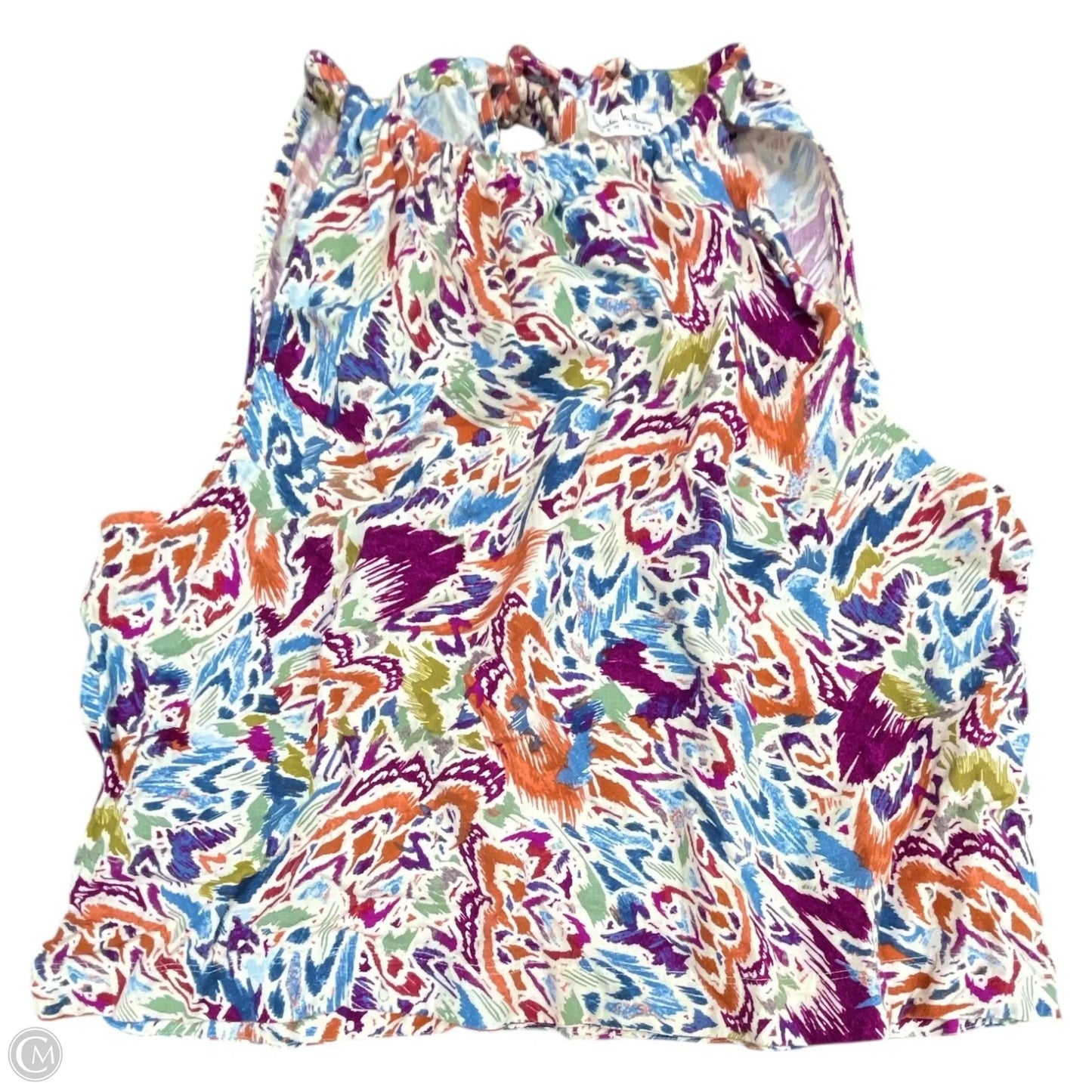 Top Sleeveless By Nicole Miller In Blue & Purple, Size: Xl