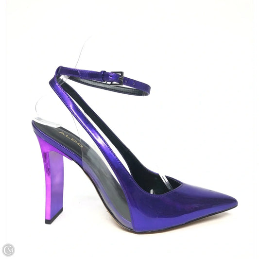 Shoes Heels Stiletto By Aldo In Purple, Size: 6