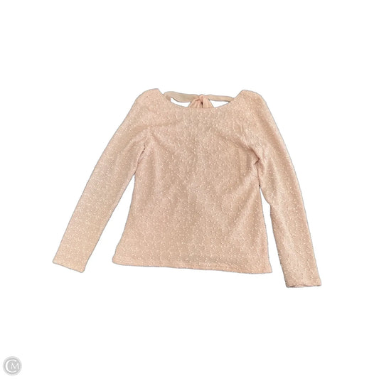 Top Long Sleeve By Jennifer Lopez In Peach, Size: Xl