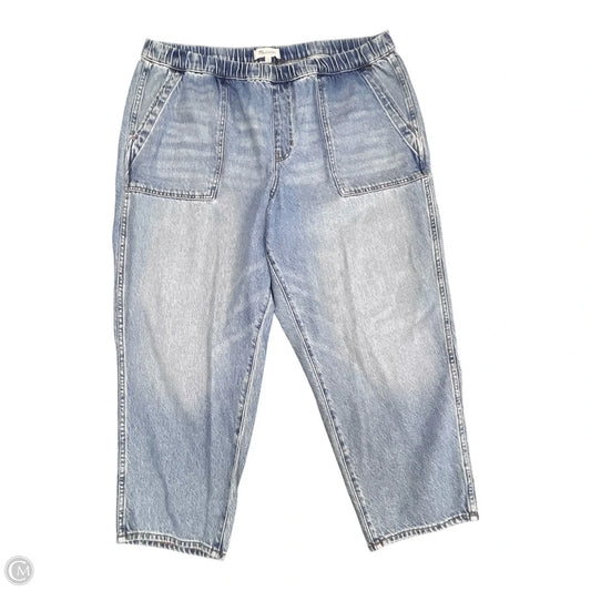 Jeans Cropped By Madewell In Blue Denim, Size: Xxl