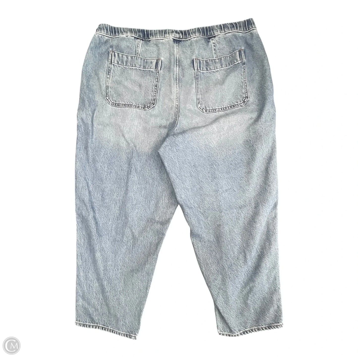 Jeans Cropped By Madewell In Blue Denim, Size: Xxl