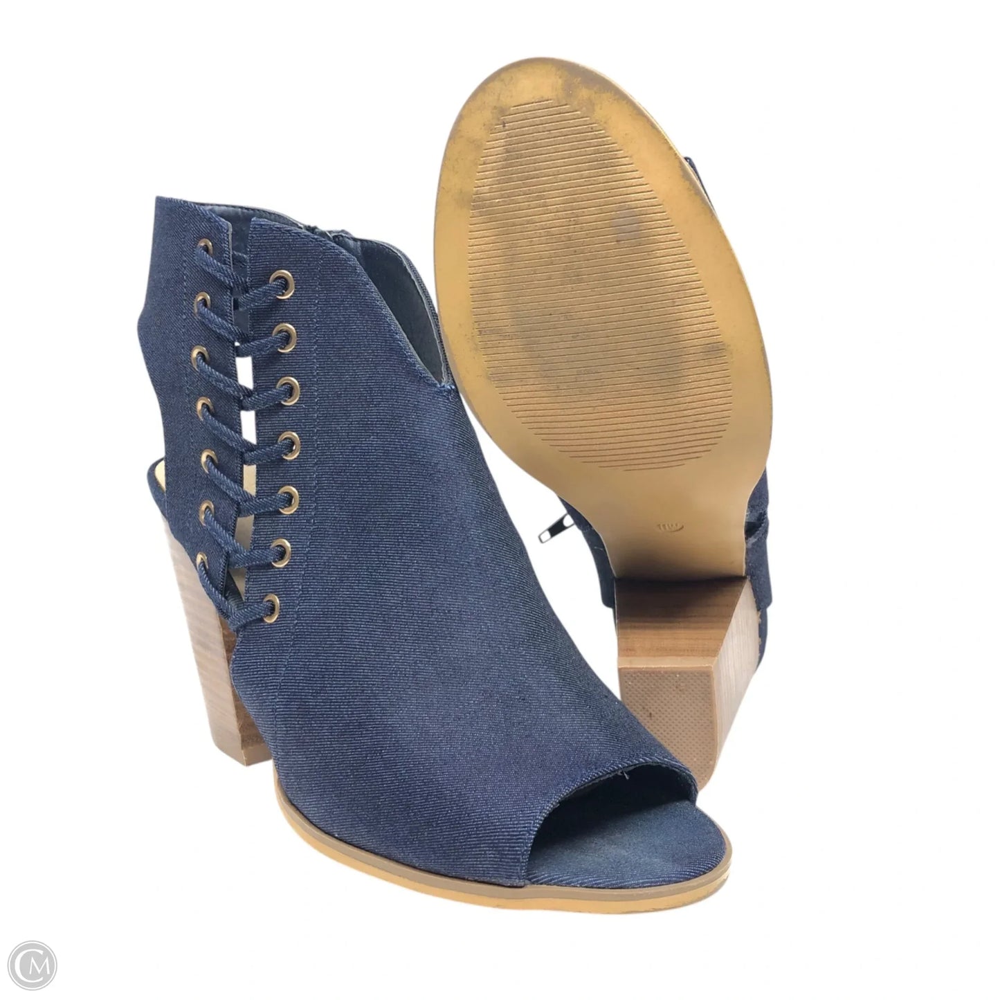 Shoes Heels Block By Cato In Blue, Size: 11