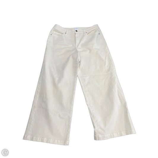 Jeans Wide Leg By Lane Bryant In Cream, Size: 16