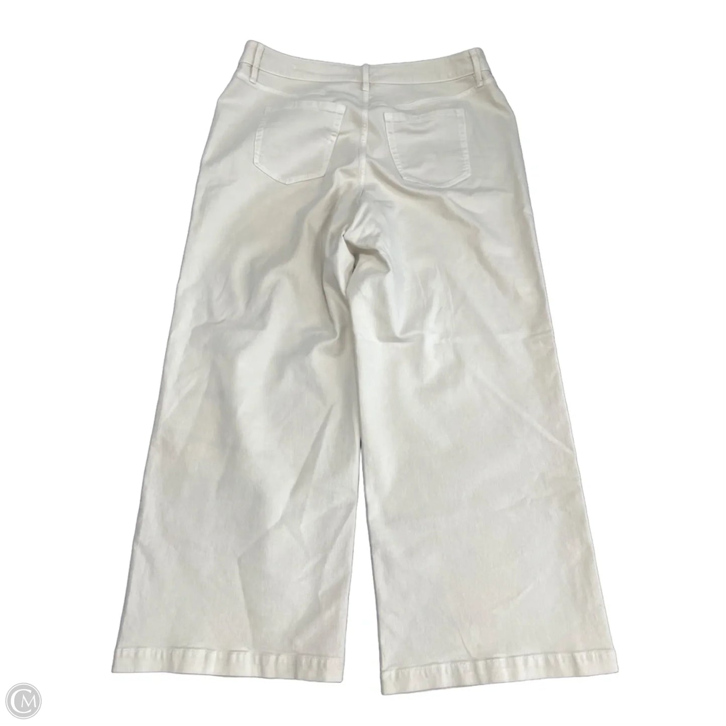 Jeans Wide Leg By Lane Bryant In Cream, Size: 16