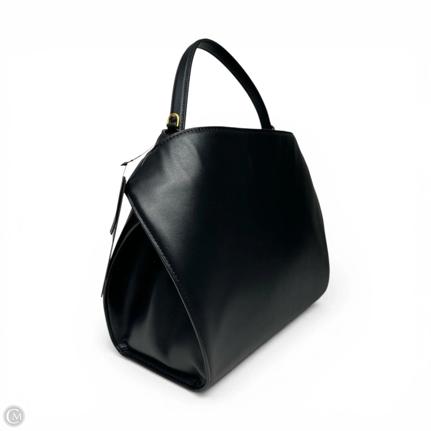 Handbag Leather By Donna Karan, Size: Large