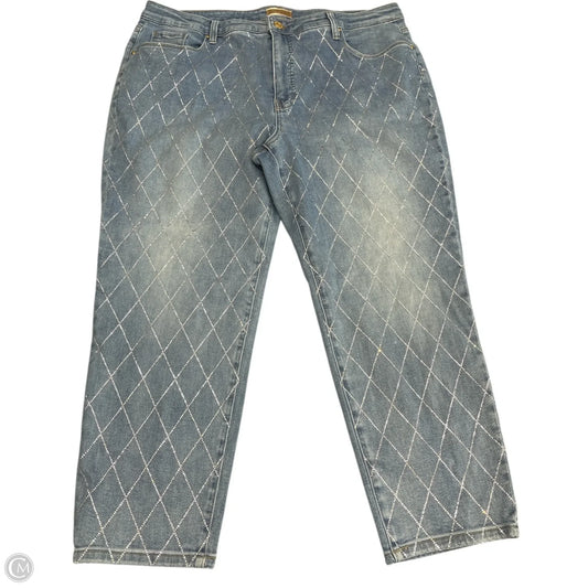 Jeans Straight By Kut In Blue Denim, Size: 20