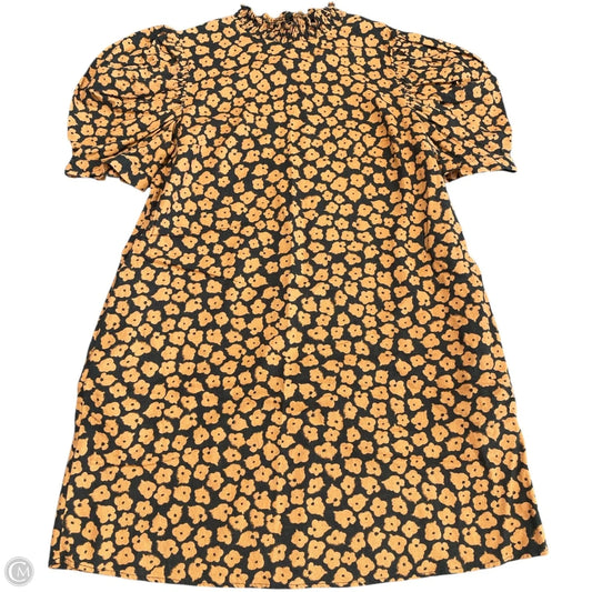 Dress Casual Short By Who What Wear In Black & Orange, Size: S