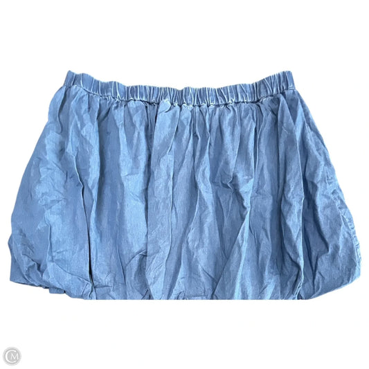 Skirt Mini & Short By Airport In Blue, Size: 3x
