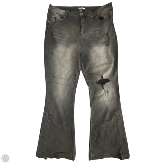 Jeans Boot Cut By Fashion Nova In Black Denim, Size: 20