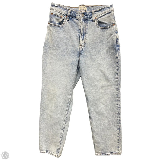 Jeans Straight By Abercrombie And Fitch In Blue Denim, Size: 6p