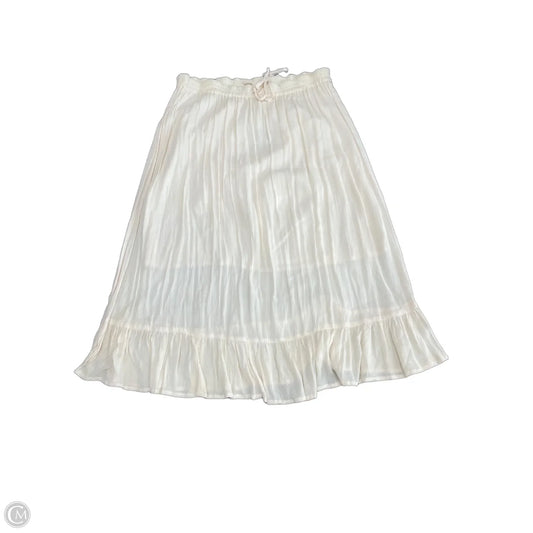 Skirt Midi By Bobeau In Cream, Size: Xl