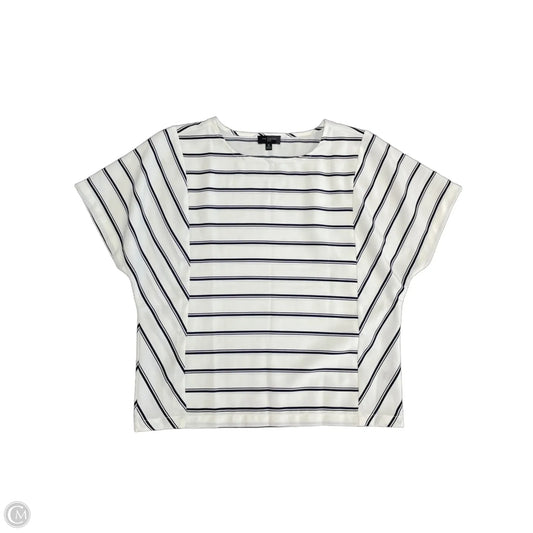 Top Short Sleeve By Limited In Blue & White, Size: Xs