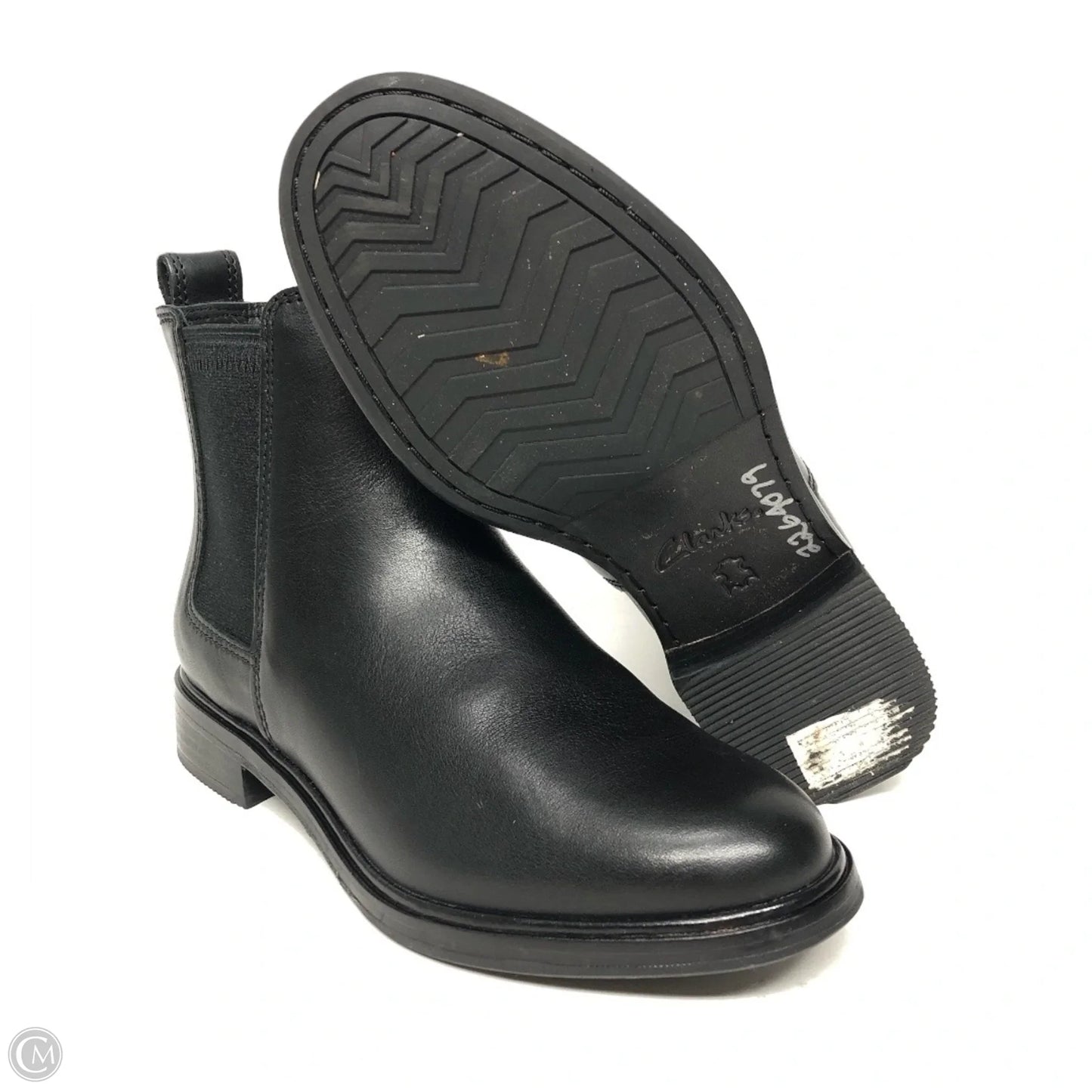 Boots Ankle Heels By Clarks In Black, Size: 6