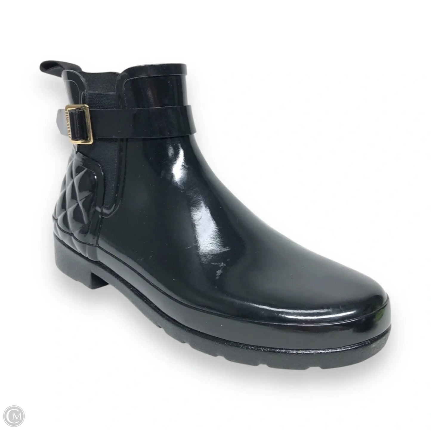 Boots Ankle Heels By Hunter In Black, Size: 10