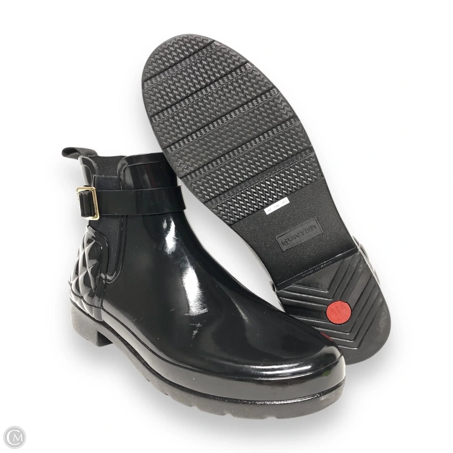 Boots Ankle Heels By Hunter In Black, Size: 10