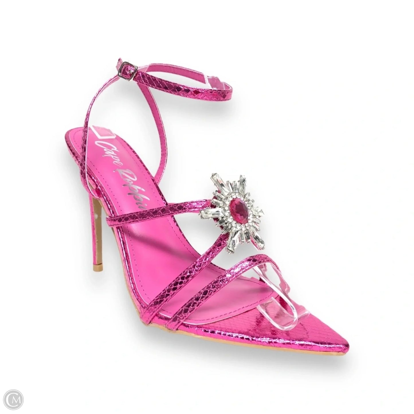 Sandals Heels Stiletto By Cape Robbin In Pink, Size: 10