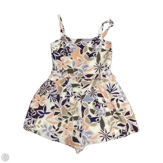 Romper By Sadie & Sage In Cream & Orange, Size: M