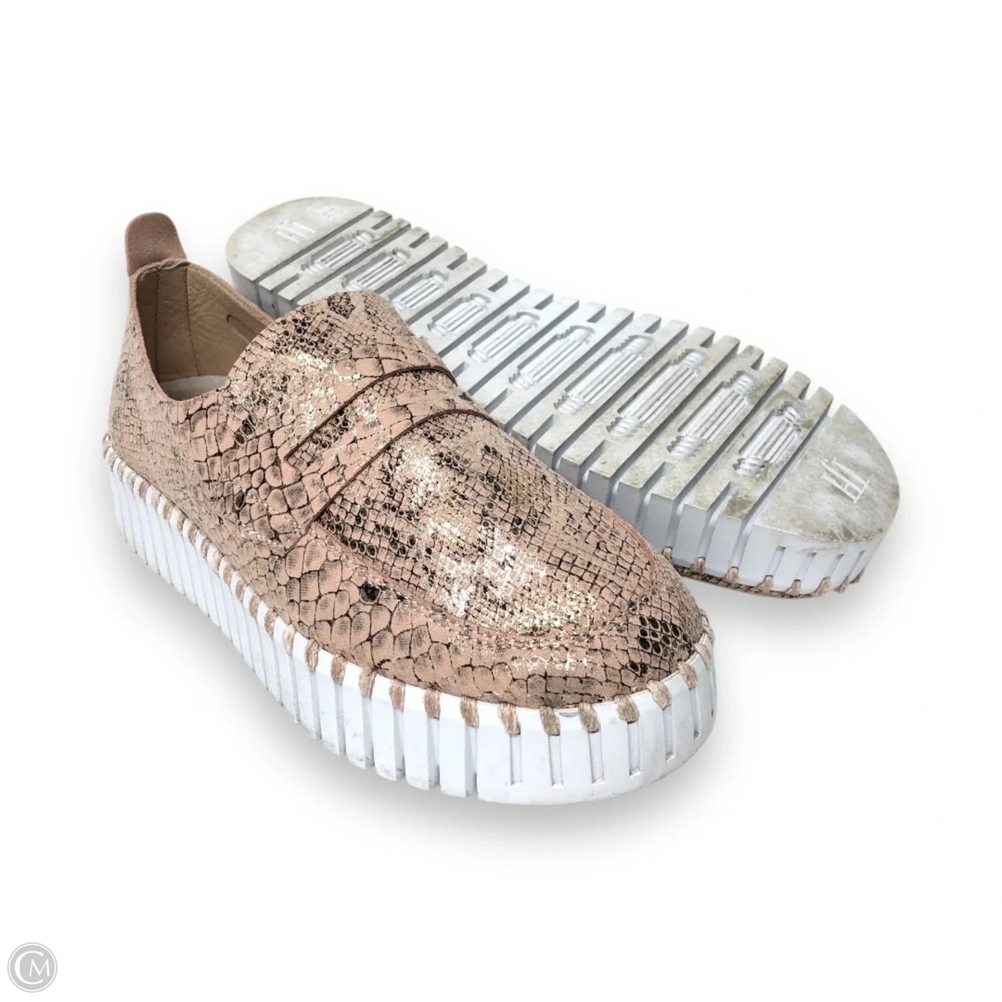 Shoes Heels Platform By Cmc In Rose Gold, Size: 8