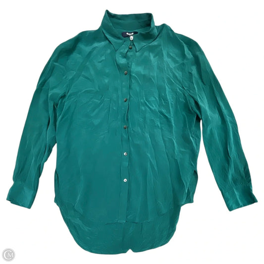 Top Long Sleeve By Madewell In Green, Size: S