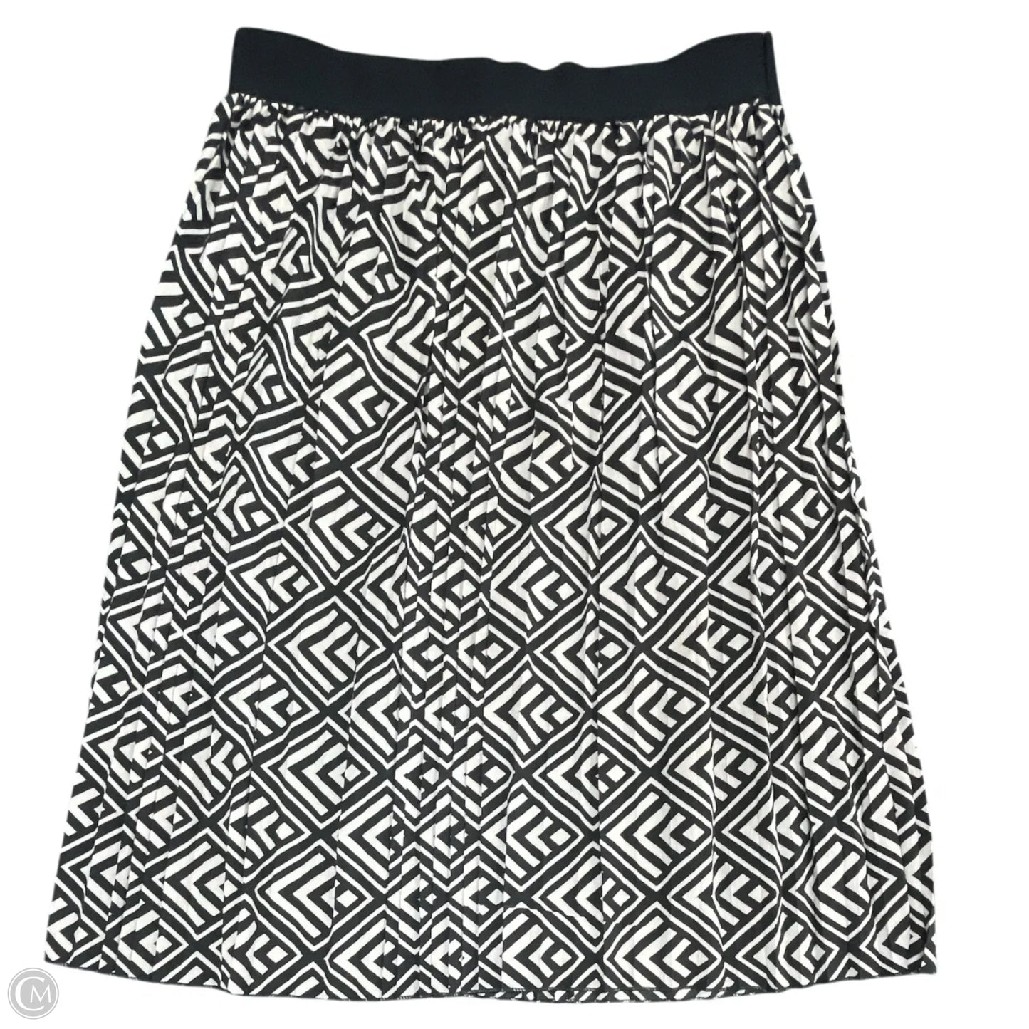 Skirt Midi By Cmc In Black & Cream, Size: L
