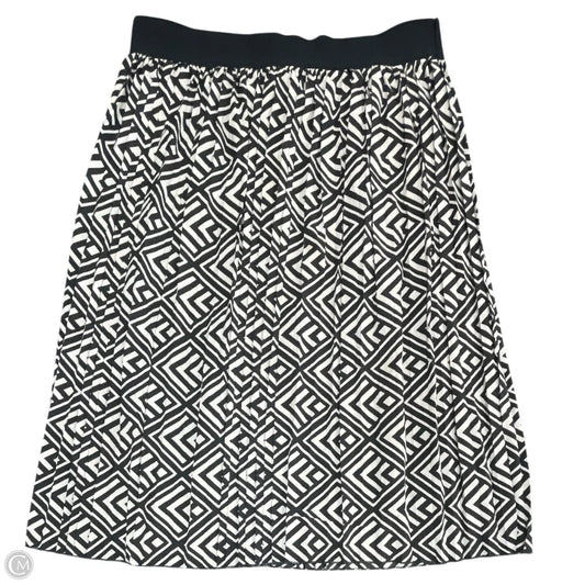 Skirt Midi By Cmc In Black & Cream, Size: L