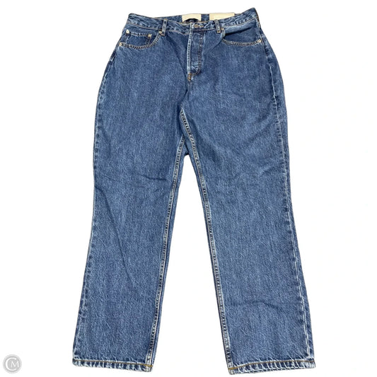 Jeans Straight By Everlane In Blue Denim, Size: 14