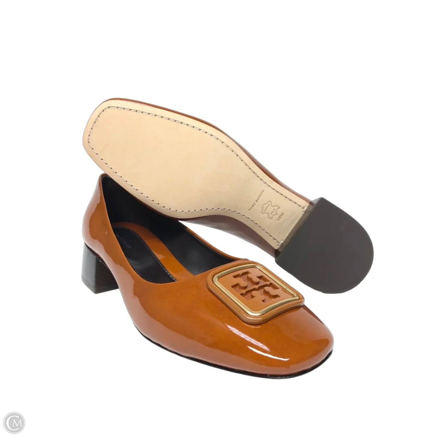 Shoes Designer By Tory Burch In Brown & Orange, Size: 10